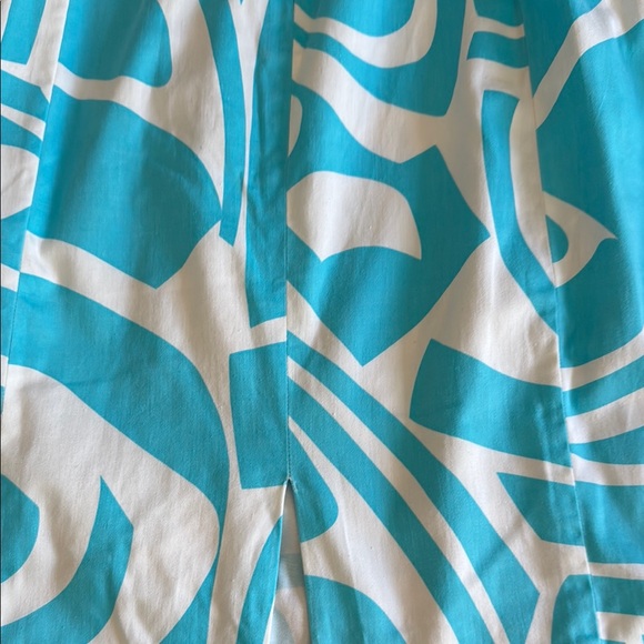 Calvin Klein Blue and White Sleeveless Midi Sundress - Picture 5 of 8